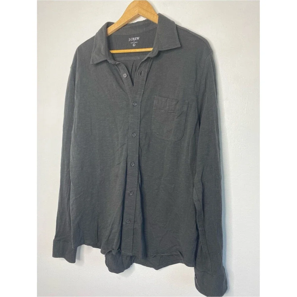 J Crew dark grey Casual Button down Shirt Size L